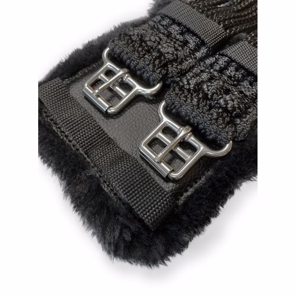 Stubben Black Cord Girth with Padded Buckles